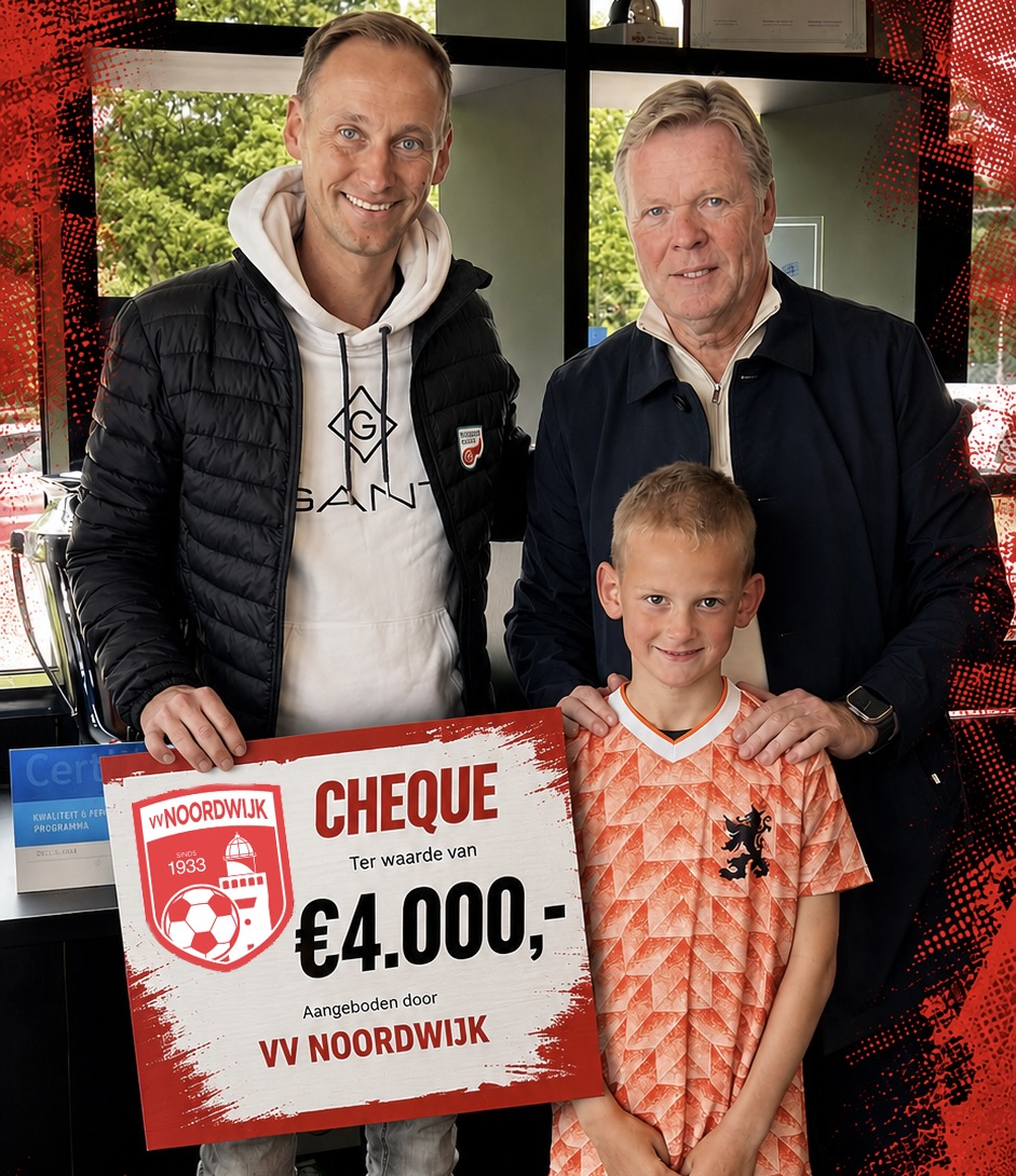 cheque overhandiging Support Casper