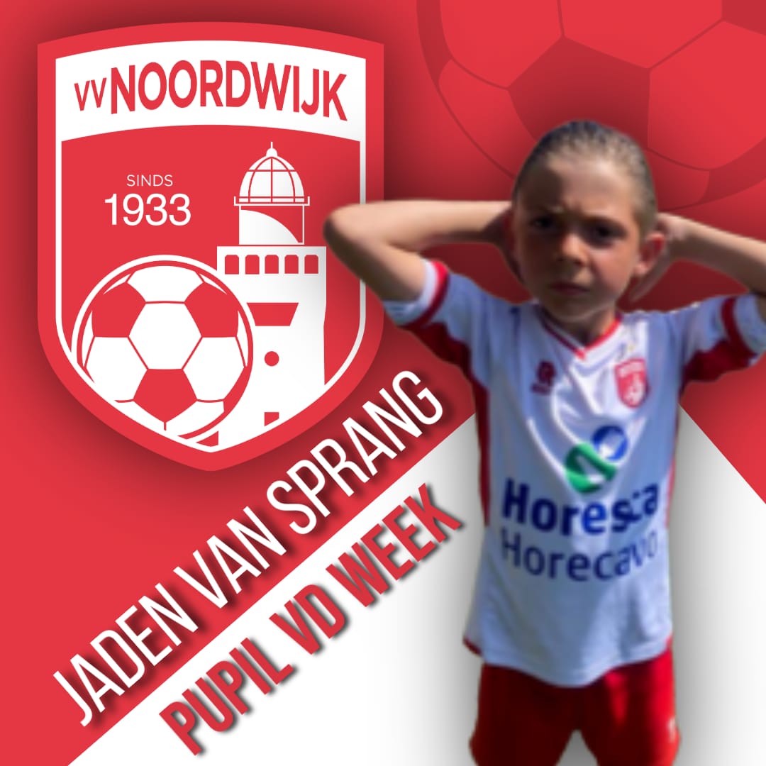 Jaden van Sprang is Pupil van de week op zaterdag 21 maart 2026