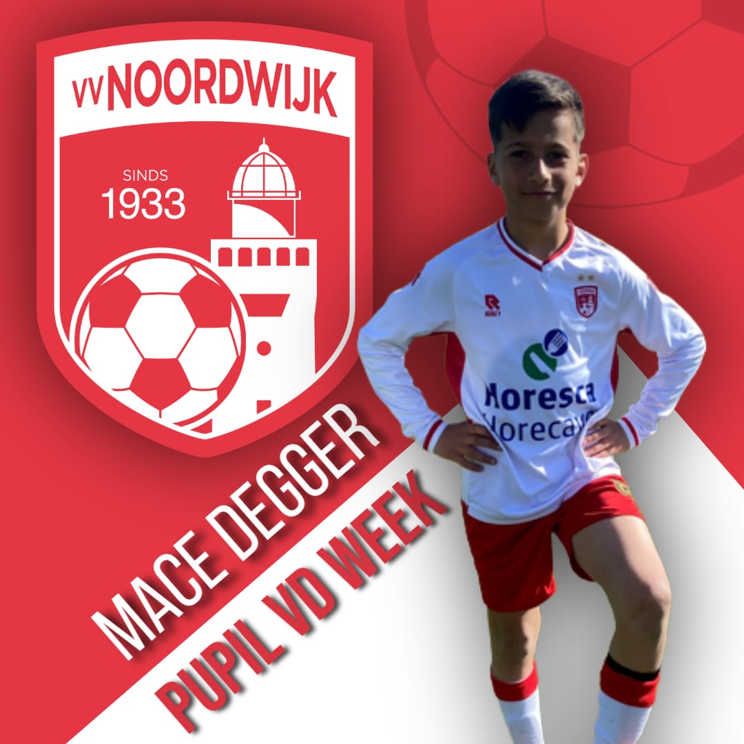 Mace Degger is Pupil van de week op zaterdag 11 april 2026