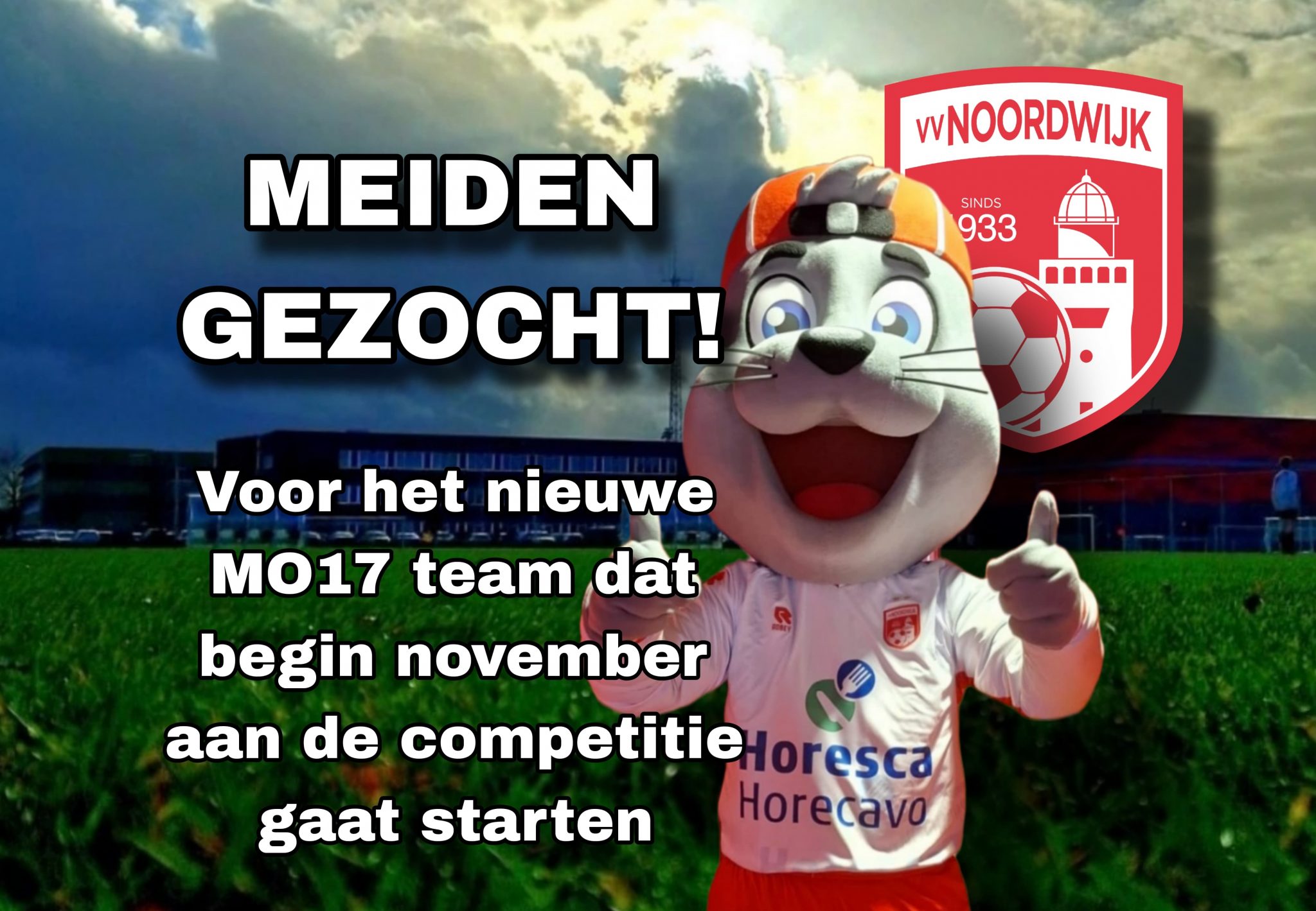 Meiden gezocht voor het nieuwe MO17 team (start november 2025)