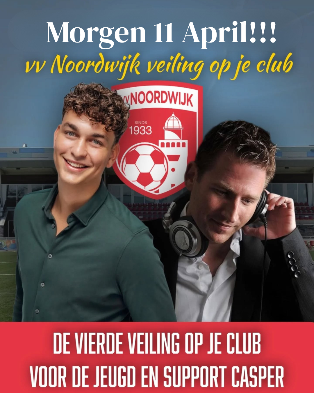 Morgen veiling op je club!!!!!!