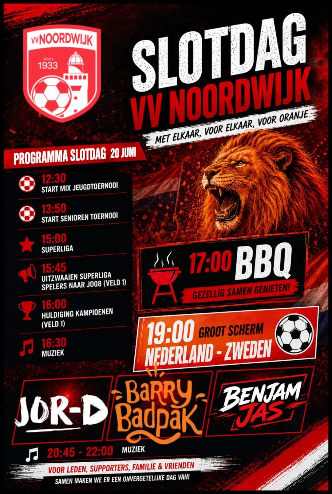 Op de valreep .... inschrijven voor BBQ Slotdag