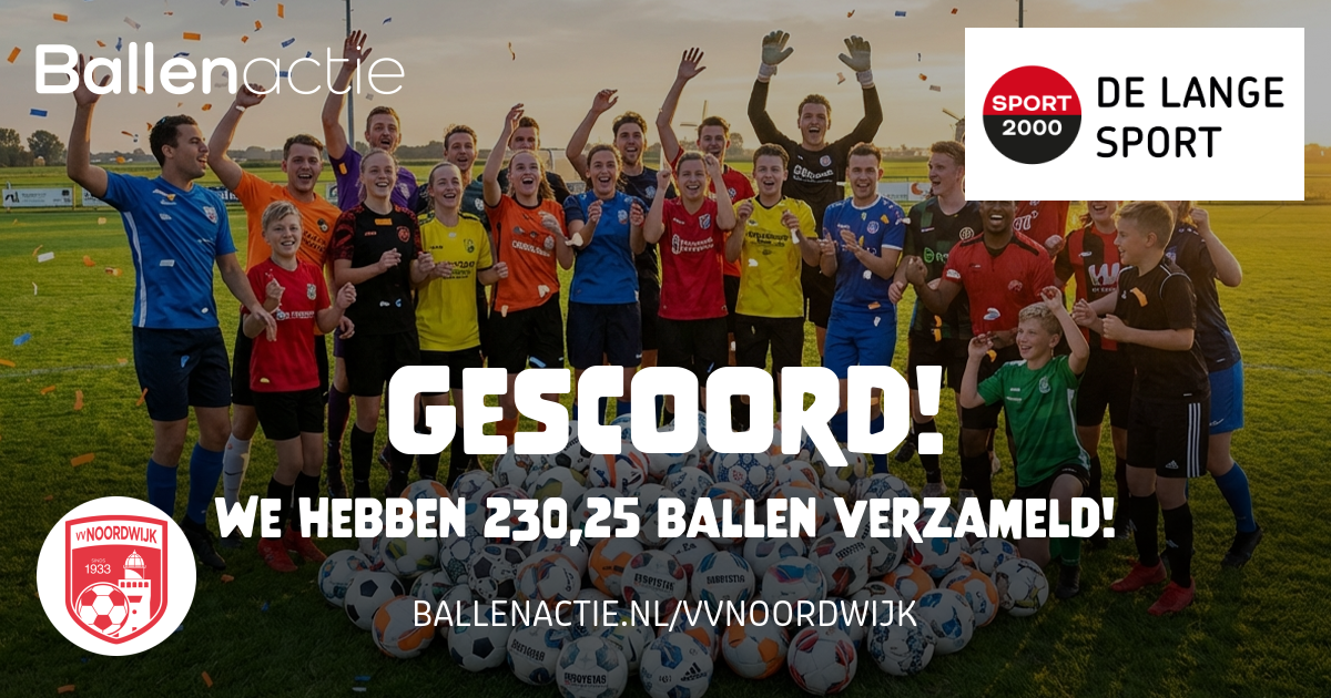 Resultaat Ballenactie vv Noordwijk