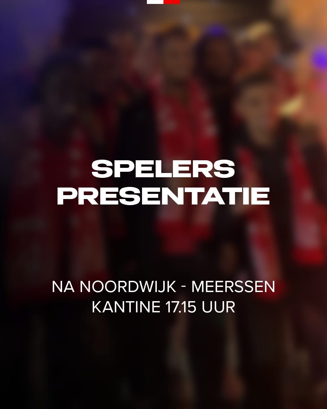 Spelerspresentatie - zaterdag 13 september