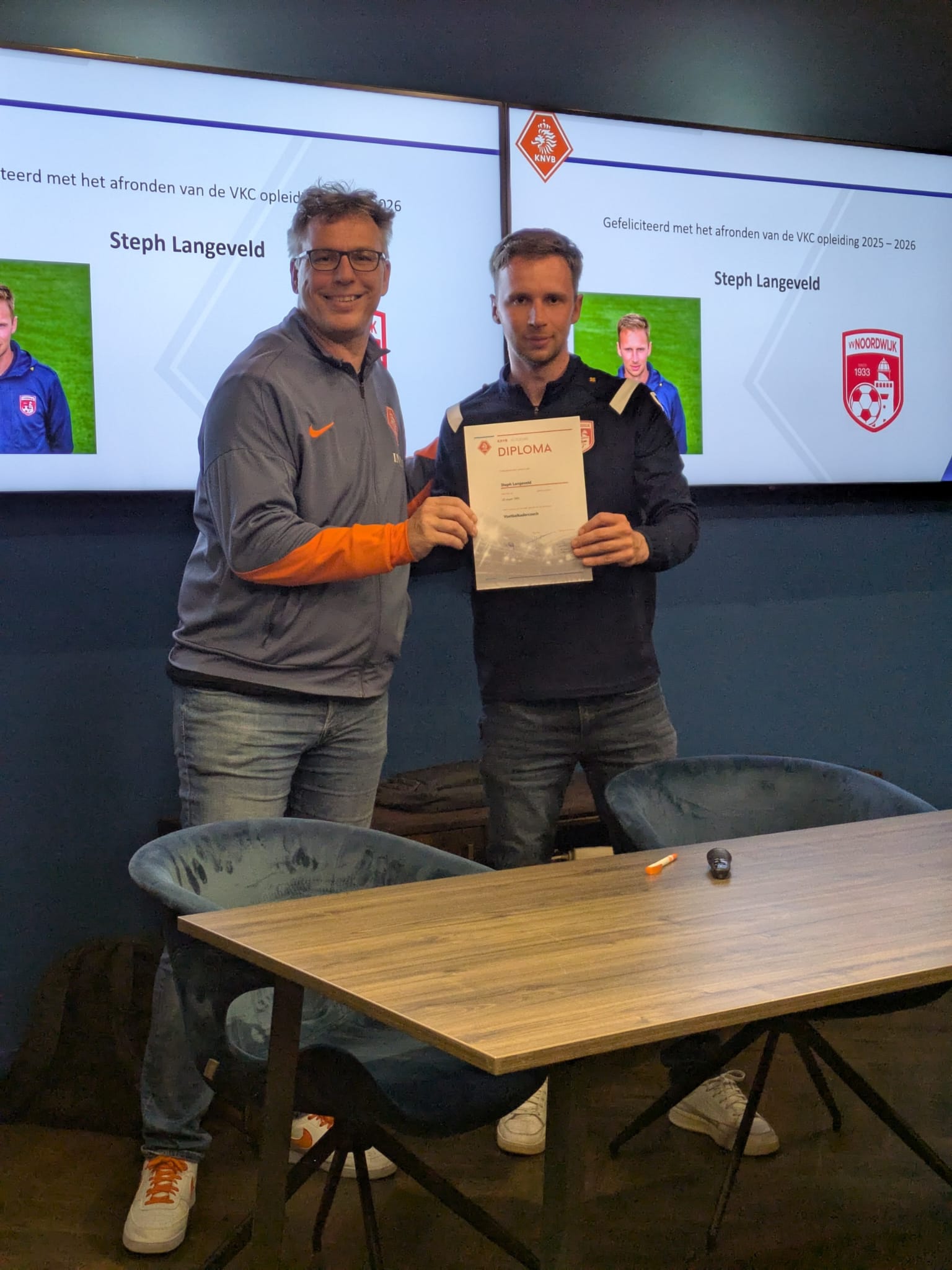 Steph Langeveld behaalt diploma Voetbalkadercoach
